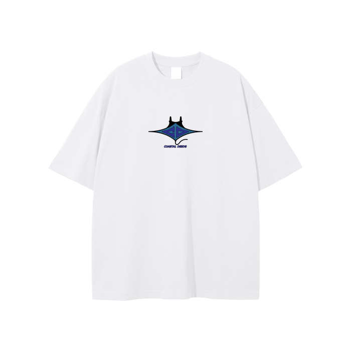 Blue Icon White Tee