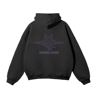 Purple Coastal Deeds Icon Hoodie