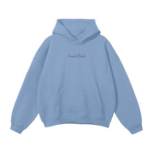 Light Blue Sea Shells Hoodie