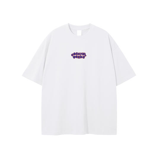 Orange Icon White Tee