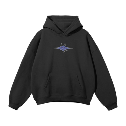 Dark Blue Coastal Deeds Icon Hoodie
