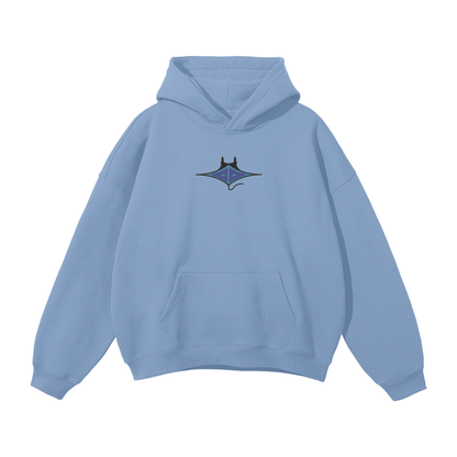 Light Blue Coastal Deeds Icon Hoodie