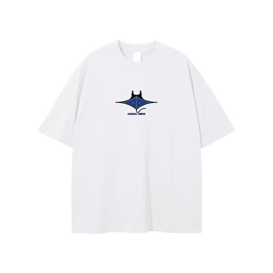 Blue Icon White Tee